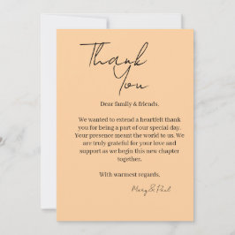 Tarjeta De Agradecimiento Elegant Thank You Card