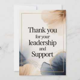 Tarjeta De Agradecimiento Elegant Thank You Card for Boss