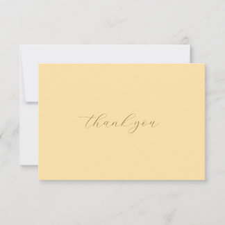 Tarjeta De Agradecimiento Elegant Thank You Card – Handcrafted Letterpress 