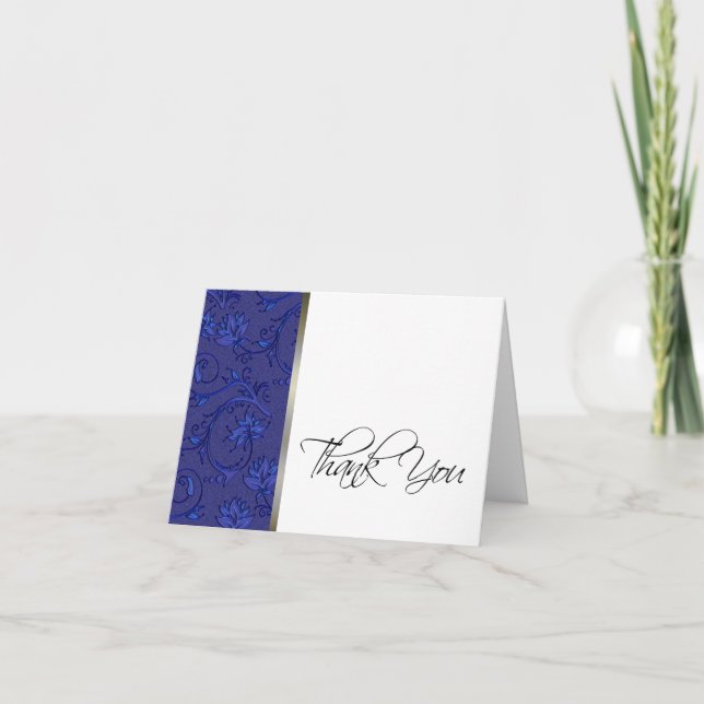 Tarjeta de agradecimiento elegante (Anverso)