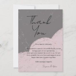 tarjeta de agradecimiento elegante