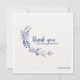 Tarjeta de agradecimiento elegante