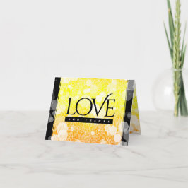 Tarjeta De Agradecimiento Elegante 13° Aniversario del Boda de la Citrina