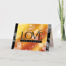 Tarjeta De Agradecimiento Elegante 16.º 23 Aniversario Boda de Topaz