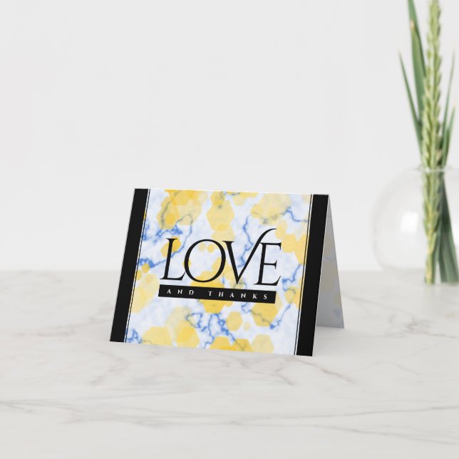 Tarjeta De Agradecimiento Elegante 18º Aniversario del Boda de Porcelana (Anverso)