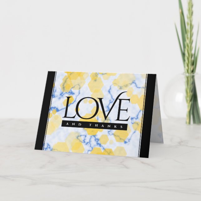 Tarjeta De Agradecimiento Elegante 18º Aniversario del Boda de Porcelana (Anverso)