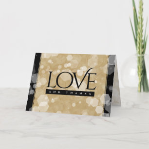 Tarjeta De Agradecimiento Elegante 1er aniversario de Boda de papel