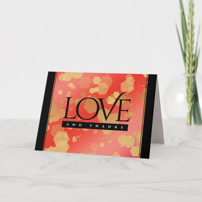 Tarjeta De Agradecimiento Elegante 2º Aniversario del Boda de Garnet (Anverso)