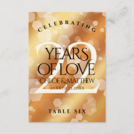 Tarjeta De Agradecimiento Elegante 22.º Aniversario del Boda de Cobre Tarjet