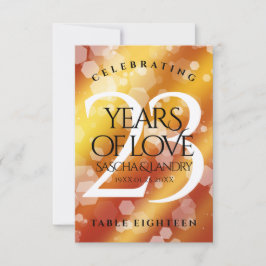 Tarjeta De Agradecimiento Elegante 23° Aniversario del Boda Imperial Topaz