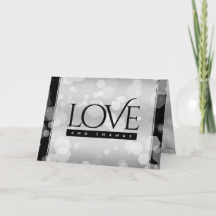 Tarjeta De Agradecimiento Elegante 25° aniversario Boda de Plata