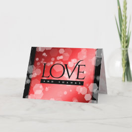 Tarjeta De Agradecimiento Elegante 40.º 80° Aniversario del Boda de Ruby