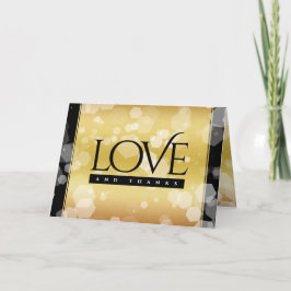 Tarjeta De Agradecimiento Elegante 50° Aniversario del Boda de Oro