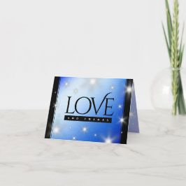 Tarjeta De Agradecimiento Elegante 67º Aniversario del Boda de Star Sapphire