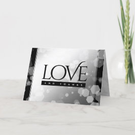 Tarjeta De Agradecimiento Elegante 70° Aniversario del Boda Platino