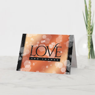 Tarjeta De Agradecimiento Elegante 8.º aniversario del Boda de bronce