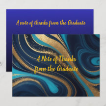 Elegante Azul Marino Graduación 2026 Dorado 
