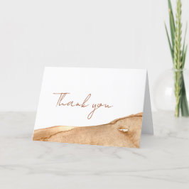 Tarjeta De Agradecimiento Elegante Baby Shower abstracto del desierto del Bo