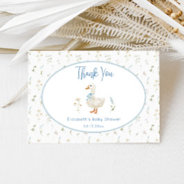 Tarjeta De Agradecimiento Elegante Baby Shower floral de Silly Goose