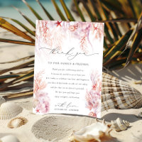 Elegante Boda de Corales de Seashells