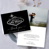 Elegante Boda de Destino en Las Vegas Agradecimien