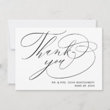 Elegante Boda de Letra Moderna en Blanco y Negro