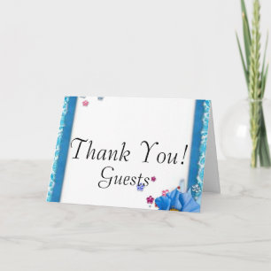 Tarjeta De Agradecimiento Elegante Boda elegante ChiChi Floral Gracias