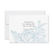 Elegante Boda floral azul blanco