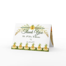 Elegante Boda Floral Tropical Verano Gracias