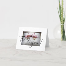 Elegante Boda Gracias Cartas - Personalizada