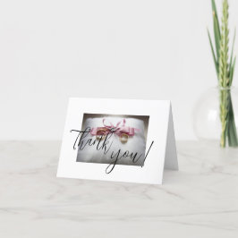 Tarjeta De Agradecimiento Elegante Boda Gracias Cartas - Personalizada