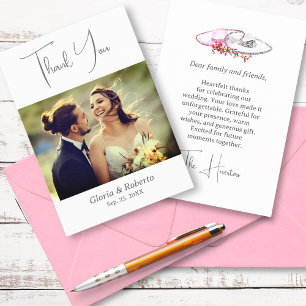 Tarjeta De Agradecimiento Elegante Boda mexicano estilo Hacienda Gracias