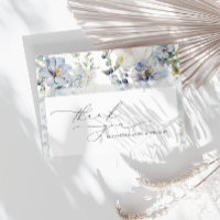 Elegante Boda moderno de flores azules turcas