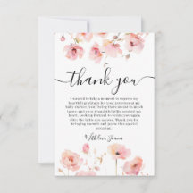 Elegante Boho Pastel Pink Floral Baby Shower