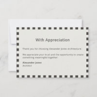 Elegante borde de cheque Minimalista Profesional