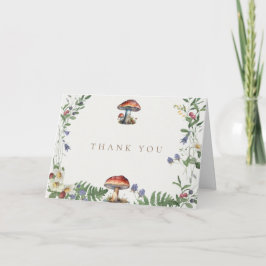Tarjeta De Agradecimiento Elegante Bosque | Boda en el Bosque