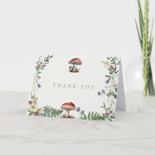 Tarjeta De Agradecimiento Elegante Bosque Boda en el Bosque
