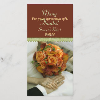Tarjeta De Agradecimiento Elegante Bouquet Gracias