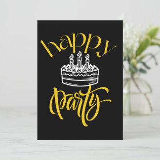 Tarjeta De Agradecimiento Elegante celebración de Fiesta esparcido