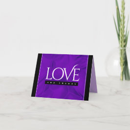 Tarjeta De Agradecimiento Elegante celebración del 12º Aniversario del Boda 