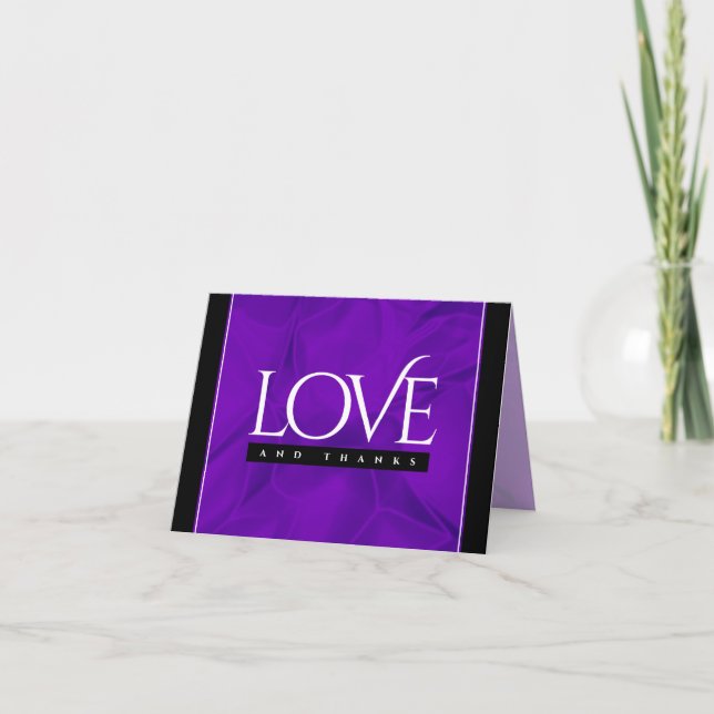 Tarjeta De Agradecimiento Elegante celebración del 12º Aniversario del Boda  (Anverso)