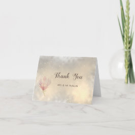Tarjeta De Agradecimiento Elegante Chic Magnolia