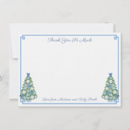Tarjeta De Agradecimiento Elegante Chinoiserie Holidays Baby Shower Photo