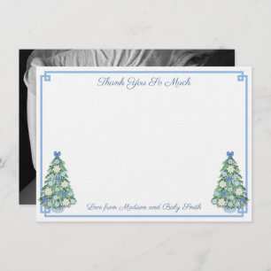 Tarjeta De Agradecimiento Elegante Chinoiserie Holidays Baby Shower Photo