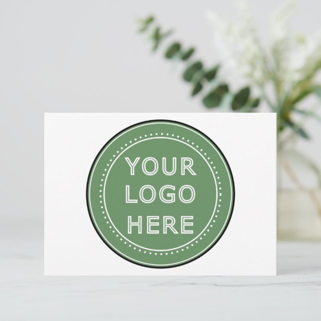 Tarjeta De Agradecimiento Elegante, contemporáneo, refinado y personalizable (Anverso de pie)