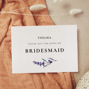 Tarjeta De Agradecimiento Elegante criadero de lavanda floral