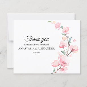 Tarjeta De Agradecimiento Elegante De Presupuesto.