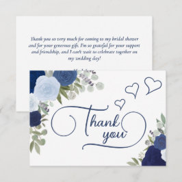 Tarjeta De Agradecimiento Elegante Despedida de Soltera Boho Chic de Rosas A