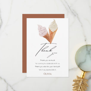 Tarjeta De Agradecimiento Elegante Despedida de Soltera Ella Ha Sido Recogid