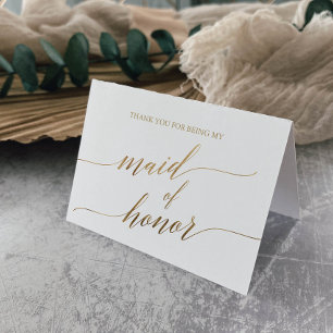 Tarjeta De Agradecimiento Elegante donante de oro de honor